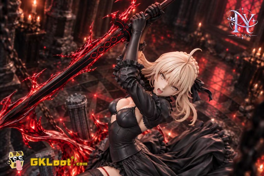 NIYUN Studio 1/6 Fate Saber Alter Statue w/ LED - View 3 NIYUN Studio 1/6 Fate Saber Alter Statue w/ LED - View 3