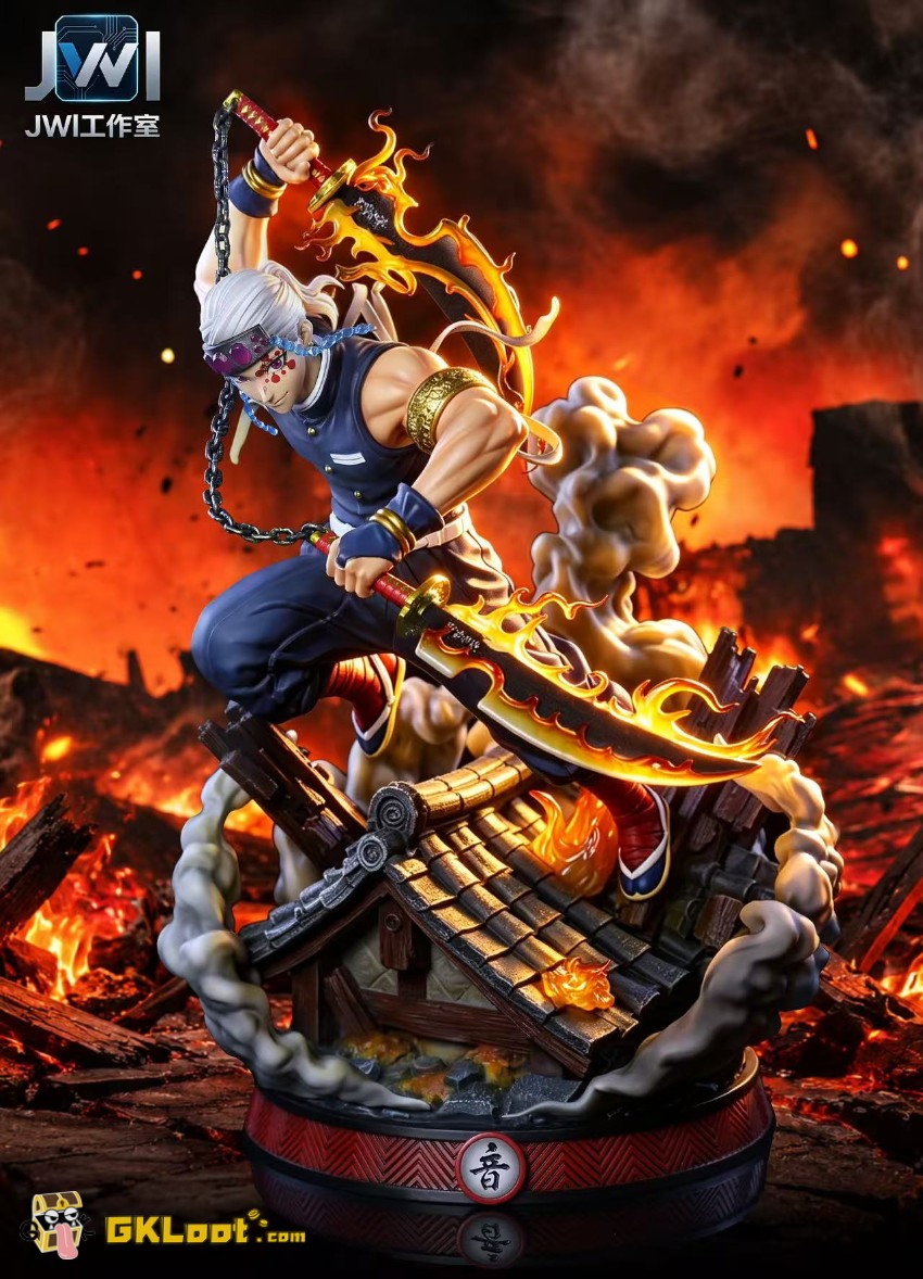 JWI Studio 1/6 Demon Slayer Tengen Uzui Statue - View 1 JWI Studio 1/6 Demon Slayer Tengen Uzui Statue - View 1