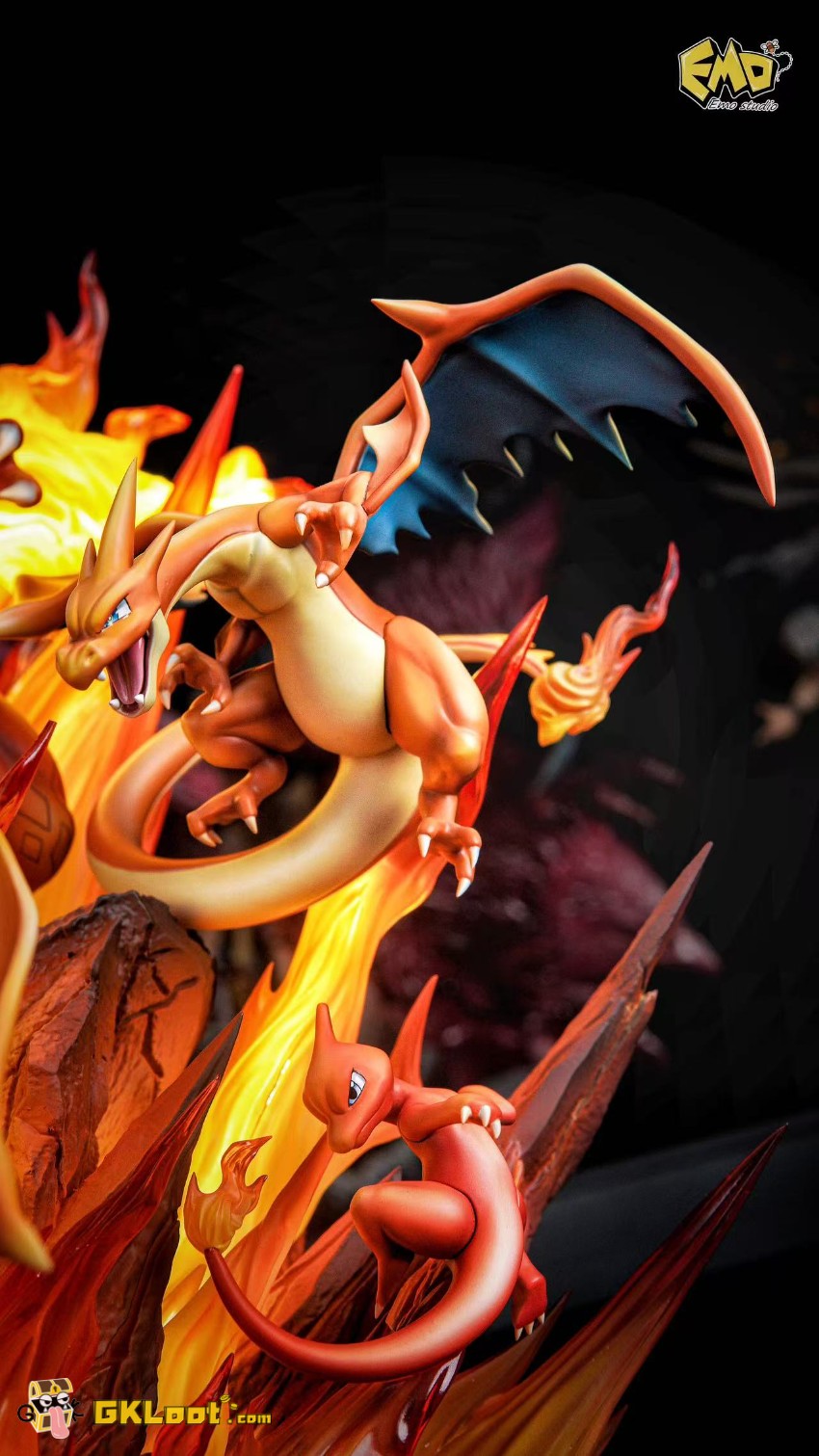 EMO Studio Pokémon Charizard Statue w/ LED - View 8 EMO Studio Pokémon Charizard Statue w/ LED - View 8