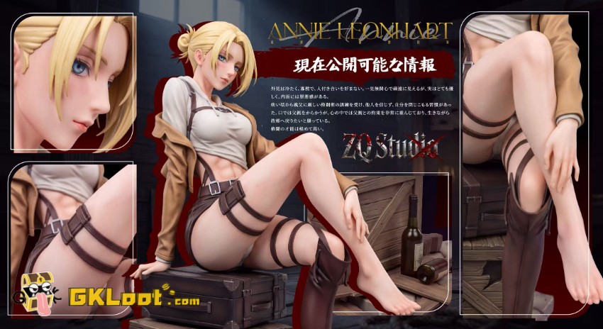 ZQ Studio 1/6 Attack on Titan Annie Leonhart Statue - View 2 ZQ Studio 1/6 Attack on Titan Annie Leonhart Statue - View 2