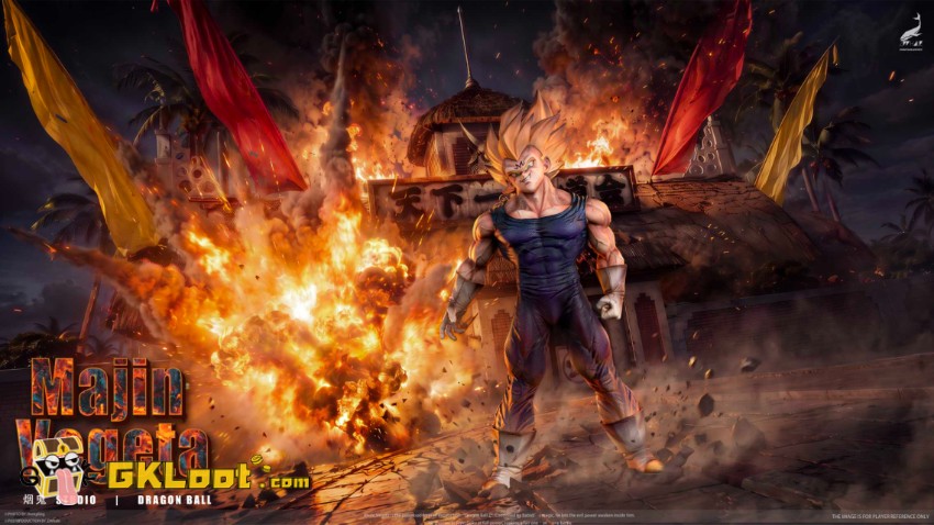 Jeen Studio 1/6 Dragon Ball Majin Vegeta Statue - View 2 Jeen Studio 1/6 Dragon Ball Majin Vegeta Statue - View 2
