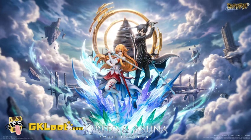 Dreammaker Studio Sword Art Online Yuuki Asuna & Kirigaya Kazuto Statue w/ LED - View 2 Dreammaker Studio Sword Art Online Yuuki Asuna & Kirigaya Kazuto Statue w/ LED - View 2