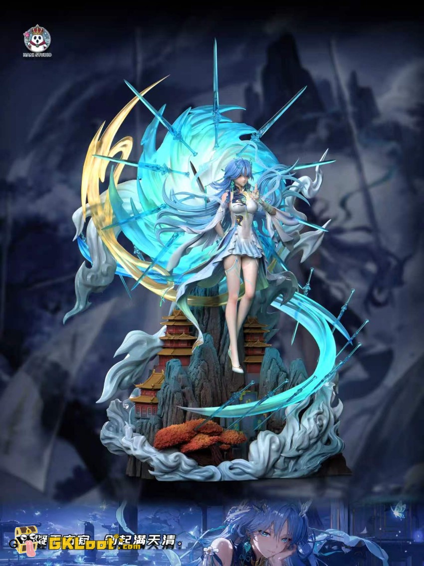 HANI Studio 1/6 Wuthering Waves Qingxiao Statue w/ LED - View 3 HANI Studio 1/6 Wuthering Waves Qingxiao Statue w/ LED - View 3