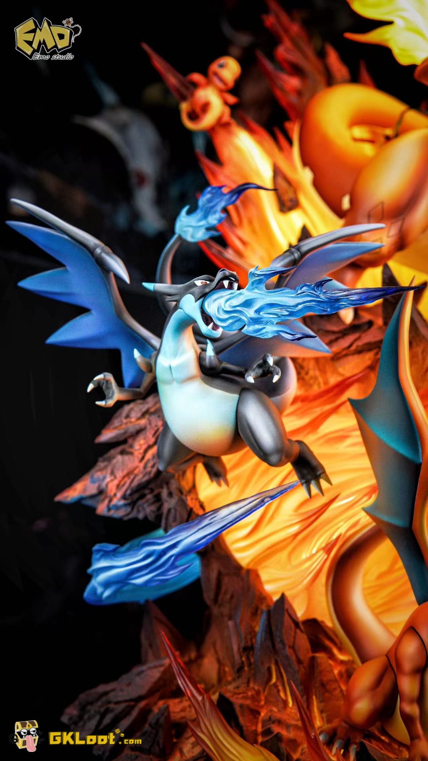 EMO Studio Pokémon Charizard Statue w/ LED - View 4 EMO Studio Pokémon Charizard Statue w/ LED - View 4