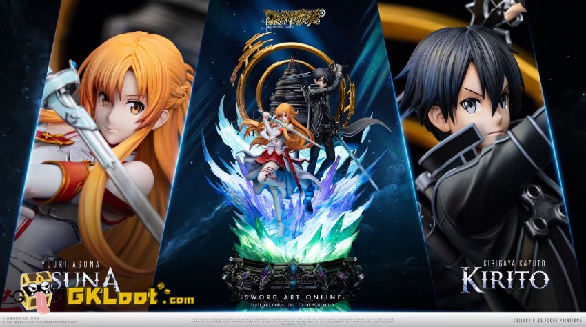 Dreammaker Studio Sword Art Online Yuuki Asuna & Kirigaya Kazuto Statue w/ LED - View 8 Dreammaker Studio Sword Art Online Yuuki Asuna & Kirigaya Kazuto Statue w/ LED - View 8