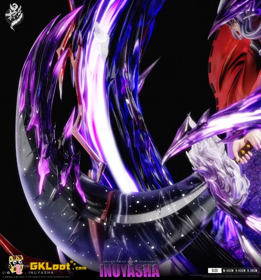 Lue Ying Studio Inuyasha Inuyasha Statue w/ LED - View 8 Lue Ying Studio Inuyasha Inuyasha Statue w/ LED - View 8