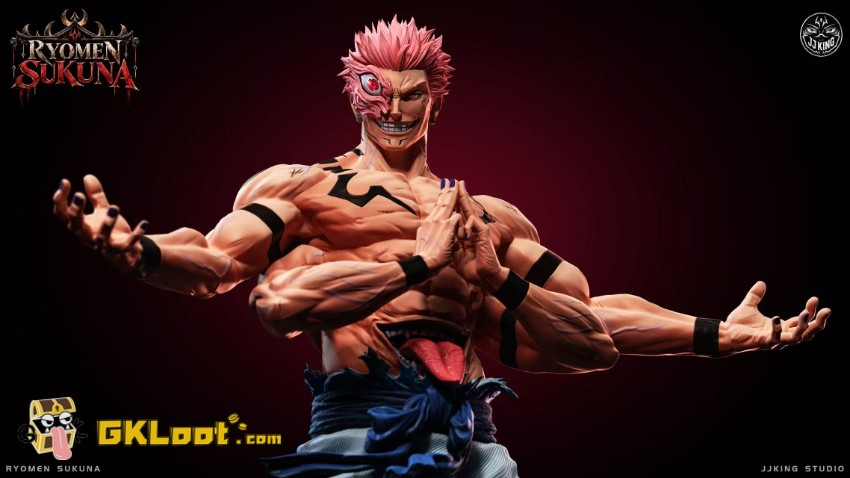JJking Studio 1/6 Jujutsu Kaisen Ryomen Sukuna Statue - View 5 JJking Studio 1/6 Jujutsu Kaisen Ryomen Sukuna Statue - View 5