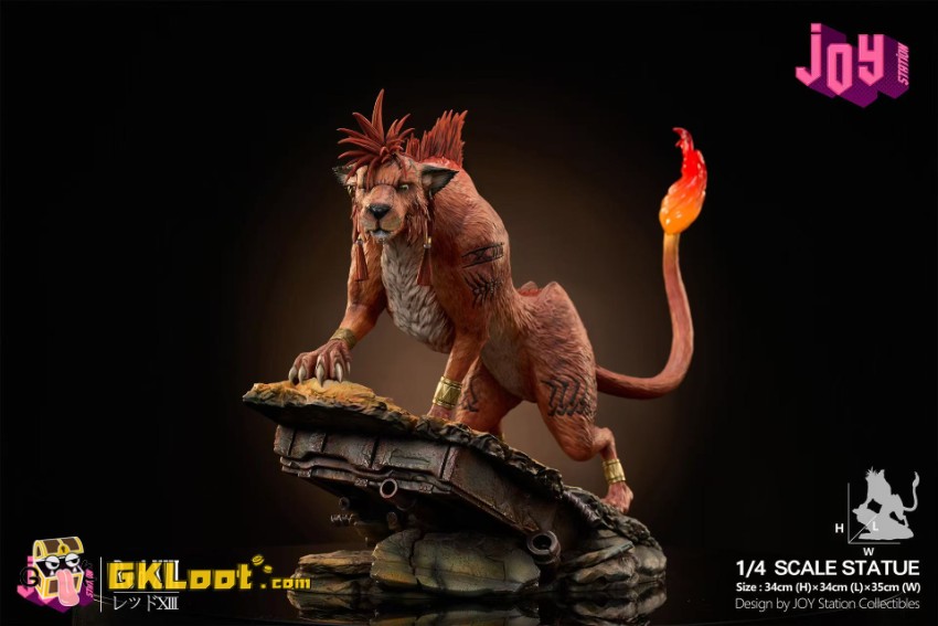 Joy Station Studio 1/4 Final Fantasy VII Red XIII Statue w/ LED - View 5 Joy Station Studio 1/4 Final Fantasy VII Red XIII Statue w/ LED - View 5