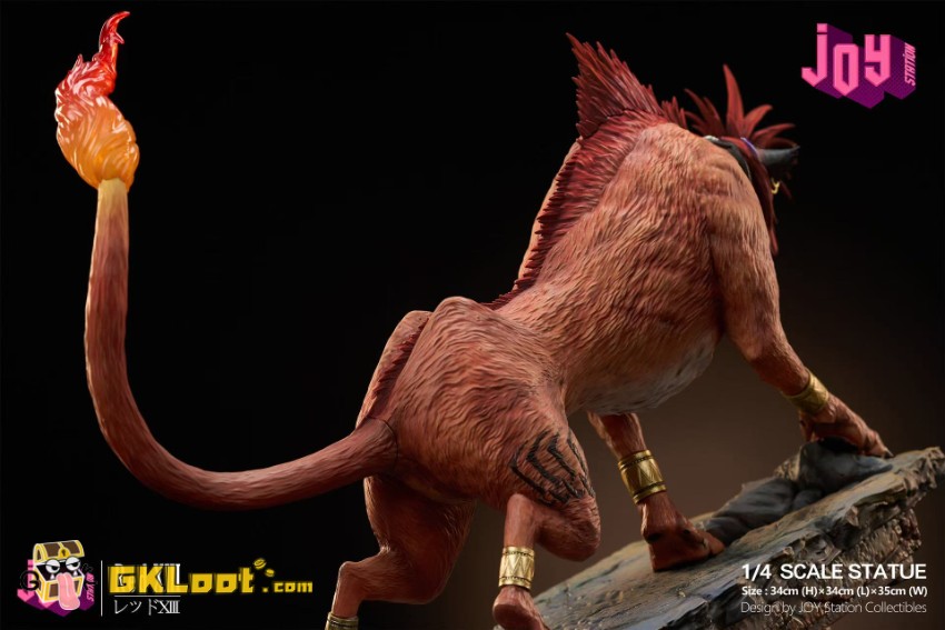 Joy Station Studio 1/4 Final Fantasy VII Red XIII Statue w/ LED - View 4 Joy Station Studio 1/4 Final Fantasy VII Red XIII Statue w/ LED - View 4