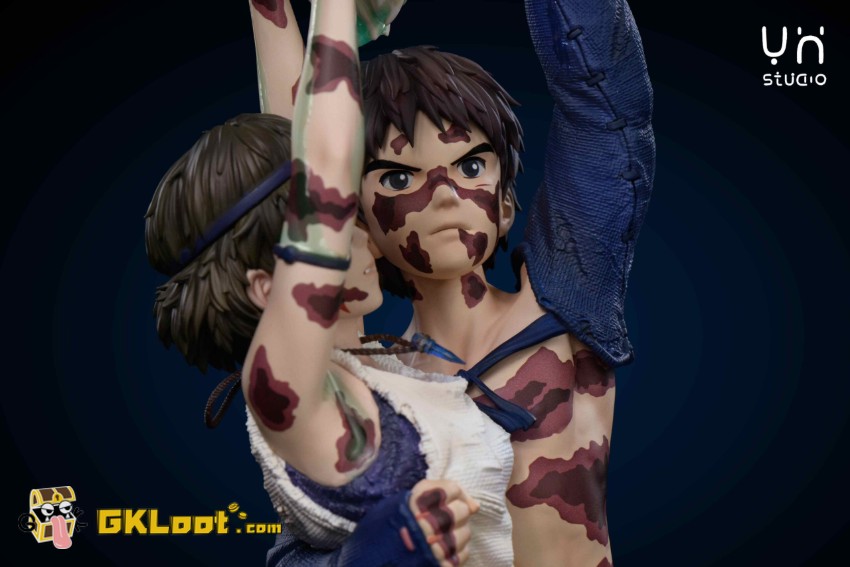 YH Studio Princess Mononoke San & Ashitaka Statue - View 9 YH Studio Princess Mononoke San & Ashitaka Statue - View 9