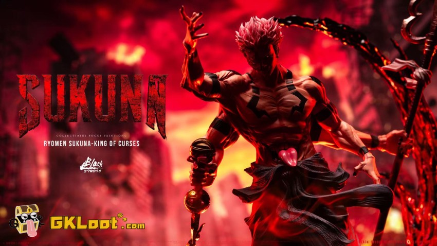 Black Studio Jujutsu Kaisen Ryomen Sukuna Statue - View 11 Black Studio Jujutsu Kaisen Ryomen Sukuna Statue - View 11