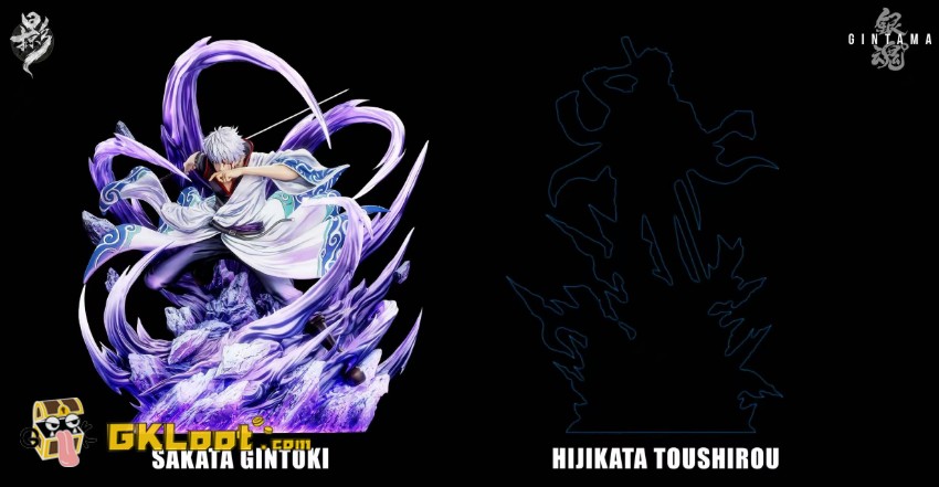 Lue Ying Studio Gin Tama Gintoki Sakata Statue w/LED - View 3 Lue Ying Studio Gin Tama Gintoki Sakata Statue w/LED - View 3