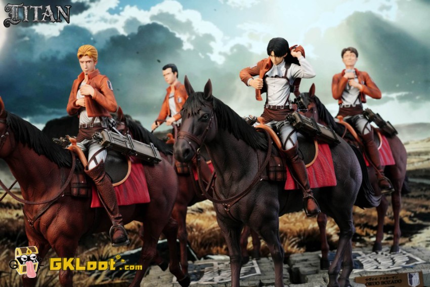 Titan Studio 1/6 Attack on Titan Eld Jinn & Oluo Bozado & Gunther Schultz Statue - View 1 Titan Studio 1/6 Attack on Titan Eld Jinn & Oluo Bozado & Gunther Schultz Statue - View 1