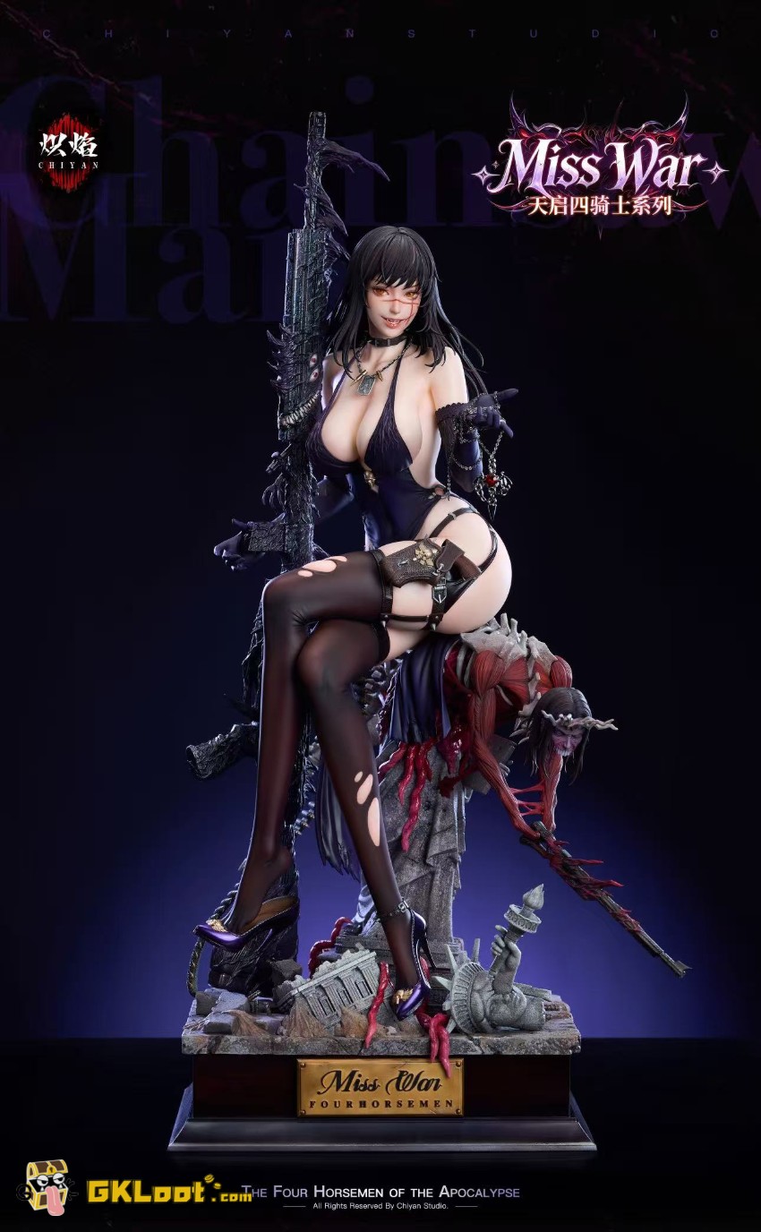 ChiYan Studio 1/4 Chainsaw Man Yoru Statue - View 2 ChiYan Studio 1/4 Chainsaw Man Yoru Statue - View 2