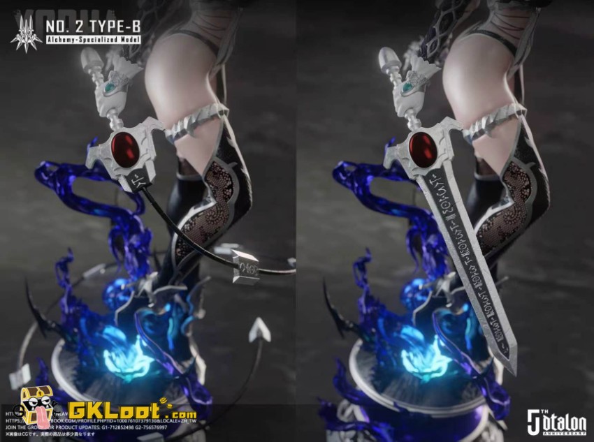 Dtalon Production Studio 1/4 NieR:Automata YoRHa No. 2 Type B Statue w/ LED - View 8 Dtalon Production Studio 1/4 NieR:Automata YoRHa No. 2 Type B Statue w/ LED - View 8