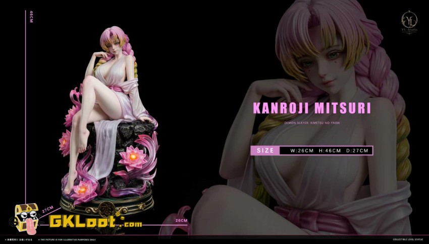 YL Studio 1/4 Demon Slayer Mitsuri Kanroji Statue - View 9 YL Studio 1/4 Demon Slayer Mitsuri Kanroji Statue - View 9