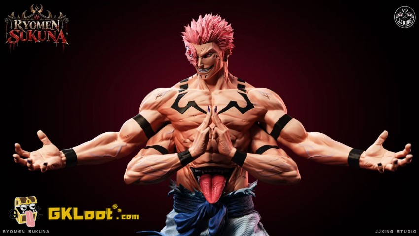 JJking Studio 1/6 Jujutsu Kaisen Ryomen Sukuna Statue - View 4 JJking Studio 1/6 Jujutsu Kaisen Ryomen Sukuna Statue - View 4