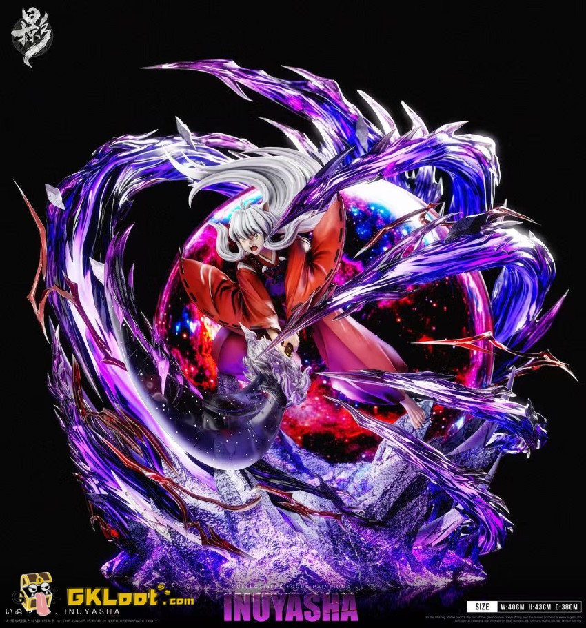 Lue Ying Studio Inuyasha Inuyasha Statue w/ LED - View 5 Lue Ying Studio Inuyasha Inuyasha Statue w/ LED - View 5