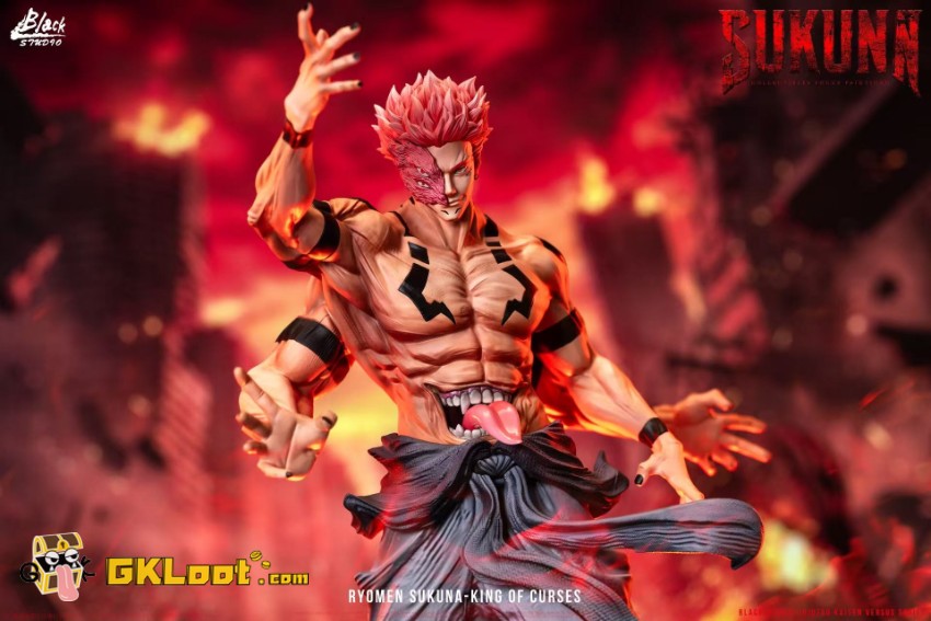 Black Studio Jujutsu Kaisen Ryomen Sukuna Statue - View 7 Black Studio Jujutsu Kaisen Ryomen Sukuna Statue - View 7