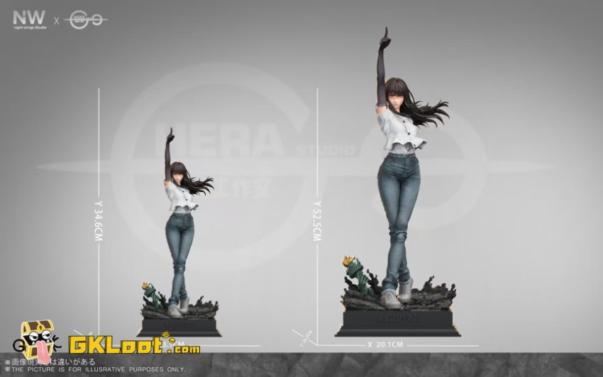 Night Wing & Hera Studio Chainsaw Man Mitaka Asa Statue - View 4 Night Wing & Hera Studio Chainsaw Man Mitaka Asa Statue - View 4
