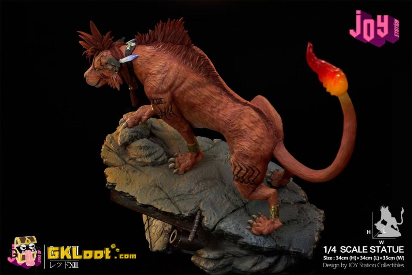 Joy Station Studio 1/4 Final Fantasy VII Red XIII Statue w/ LED - View 6 Joy Station Studio 1/4 Final Fantasy VII Red XIII Statue w/ LED - View 6