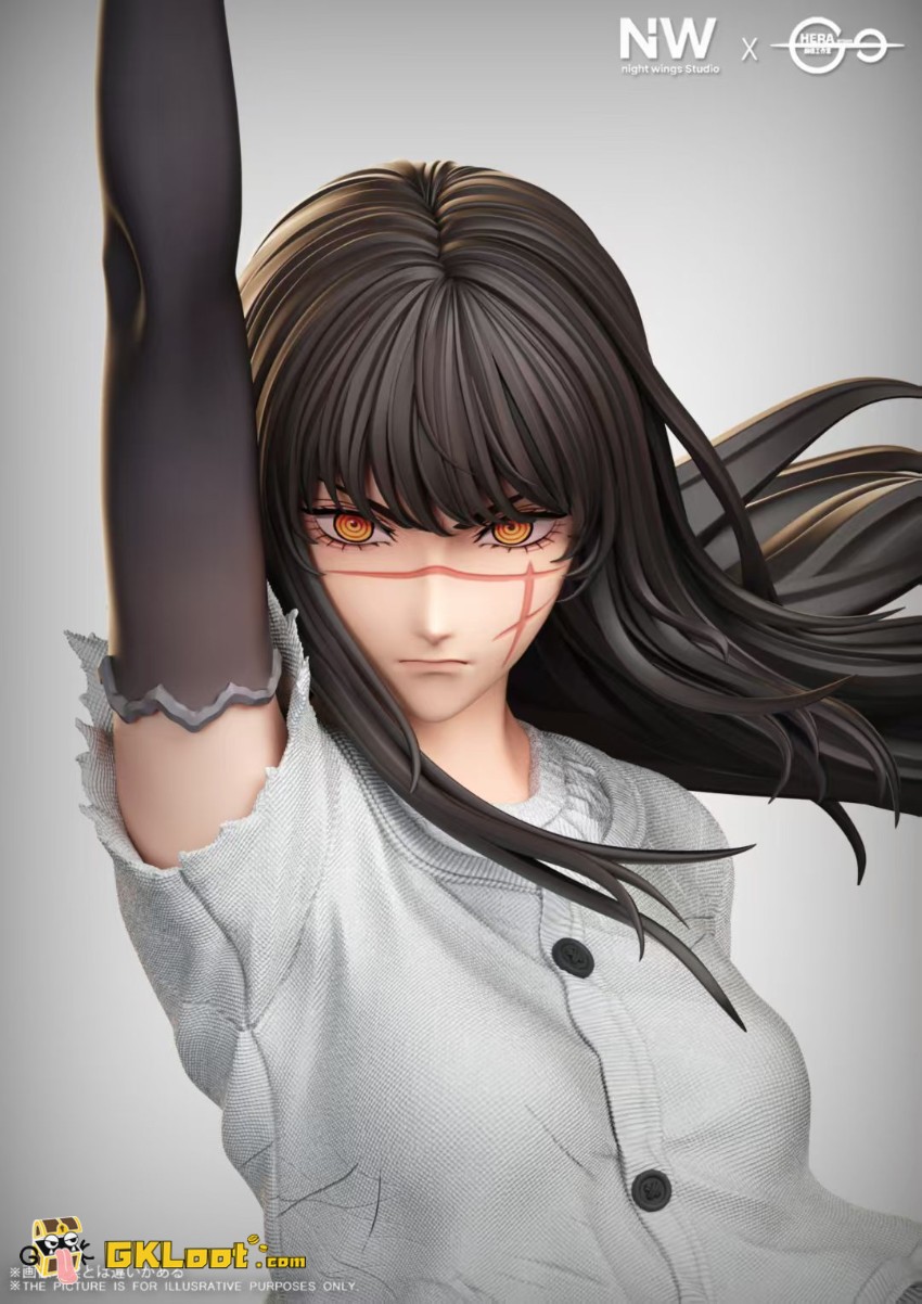 Night Wing & Hera Studio Chainsaw Man Mitaka Asa Statue - View 3 Night Wing & Hera Studio Chainsaw Man Mitaka Asa Statue - View 3