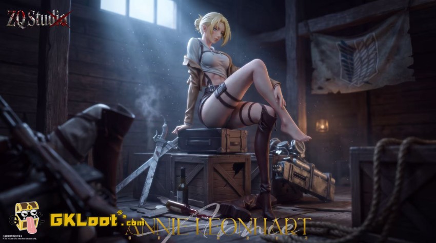 ZQ Studio 1/6 Attack on Titan Annie Leonhart Statue - View 1 ZQ Studio 1/6 Attack on Titan Annie Leonhart Statue - View 1