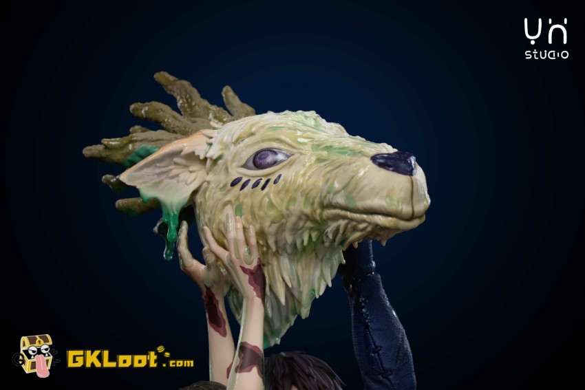 YH Studio Princess Mononoke San & Ashitaka Statue - View 11 YH Studio Princess Mononoke San & Ashitaka Statue - View 11