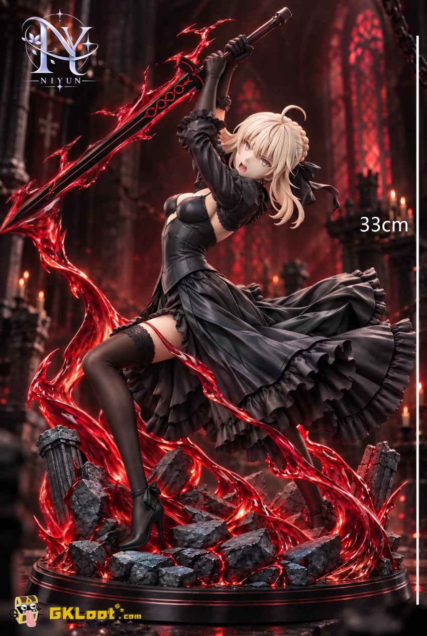 NIYUN Studio 1/6 Fate Saber Alter Statue w/ LED - View 1 NIYUN Studio 1/6 Fate Saber Alter Statue w/ LED - View 1