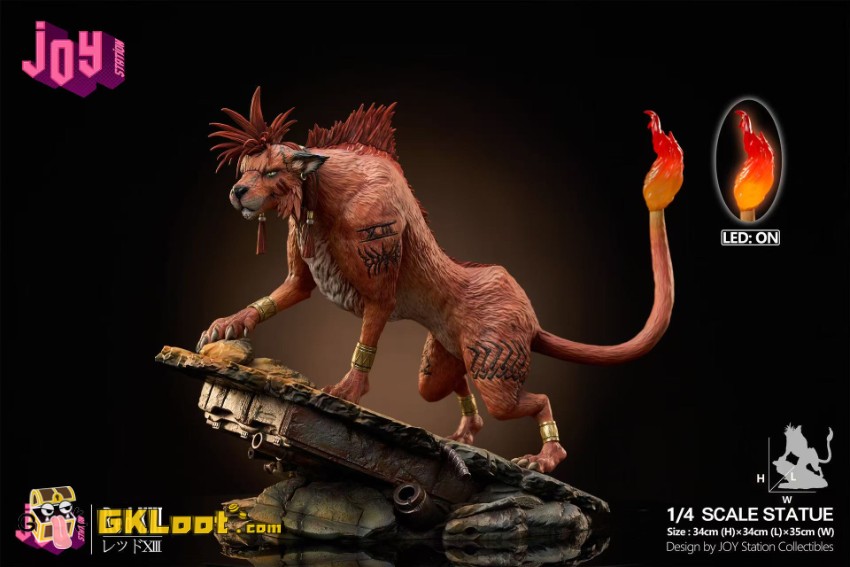Joy Station Studio 1/4 Final Fantasy VII Red XIII Statue w/ LED - View 1 Joy Station Studio 1/4 Final Fantasy VII Red XIII Statue w/ LED - View 1