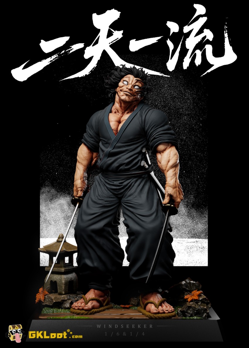 Windseeker Studio Baki the Grappler Musashi Miyamoto Statue - View 2 Windseeker Studio Baki the Grappler Musashi Miyamoto Statue - View 2