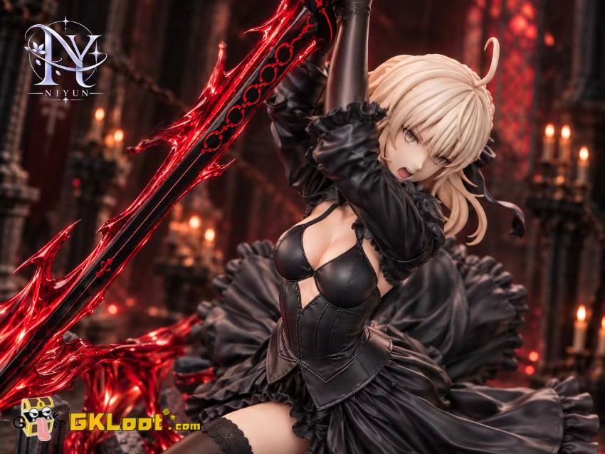 NIYUN Studio 1/6 Fate Saber Alter Statue w/ LED - View 4 NIYUN Studio 1/6 Fate Saber Alter Statue w/ LED - View 4