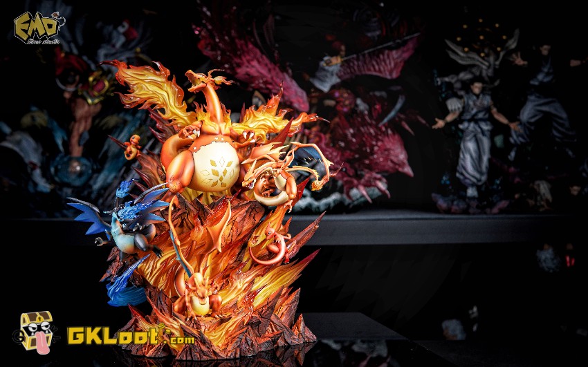 EMO Studio Pokémon Charizard Statue w/ LED - View 6 EMO Studio Pokémon Charizard Statue w/ LED - View 6