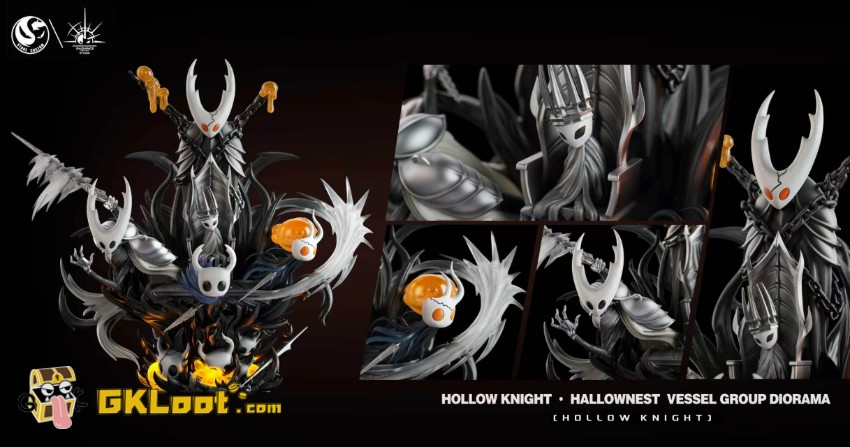Stone Custom & Radiance Studio Hollow Knight Vessel Family Statue w/ LED - View 11 Stone Custom & Radiance Studio Hollow Knight Vessel Family Statue w/ LED - View 11