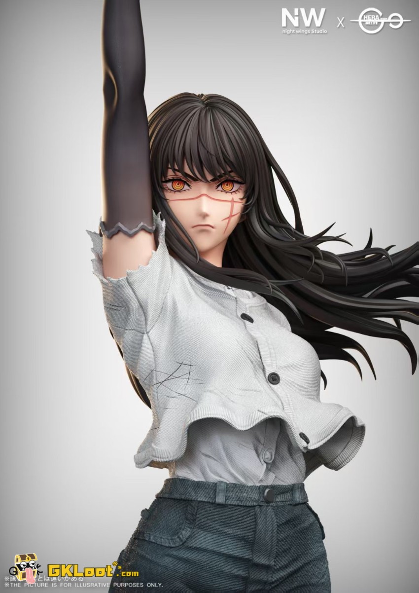 Night Wing & Hera Studio Chainsaw Man Mitaka Asa Statue - View 2 Night Wing & Hera Studio Chainsaw Man Mitaka Asa Statue - View 2