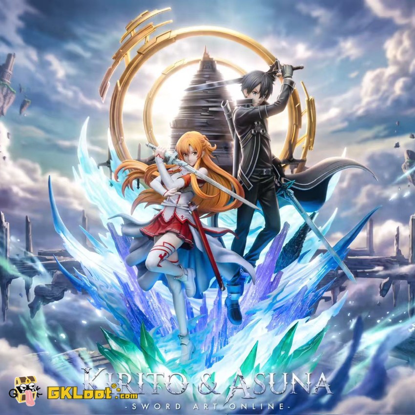 Dreammaker Studio Sword Art Online Yuuki Asuna & Kirigaya Kazuto Statue w/ LED - View 1 Dreammaker Studio Sword Art Online Yuuki Asuna & Kirigaya Kazuto Statue w/ LED - View 1