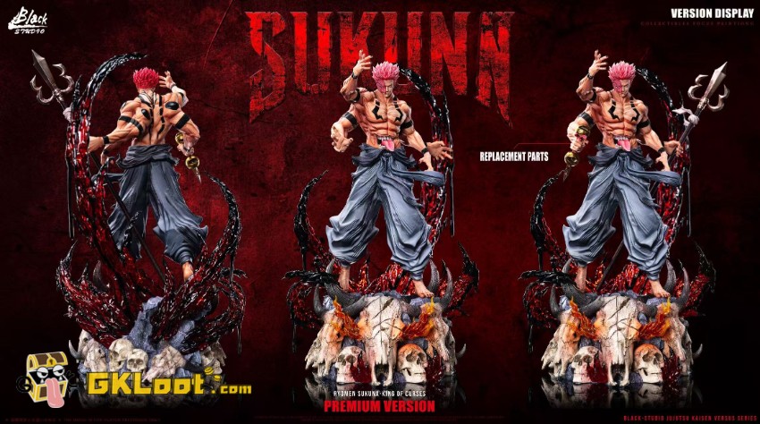 Black Studio Jujutsu Kaisen Ryomen Sukuna Statue - View 9 Black Studio Jujutsu Kaisen Ryomen Sukuna Statue - View 9