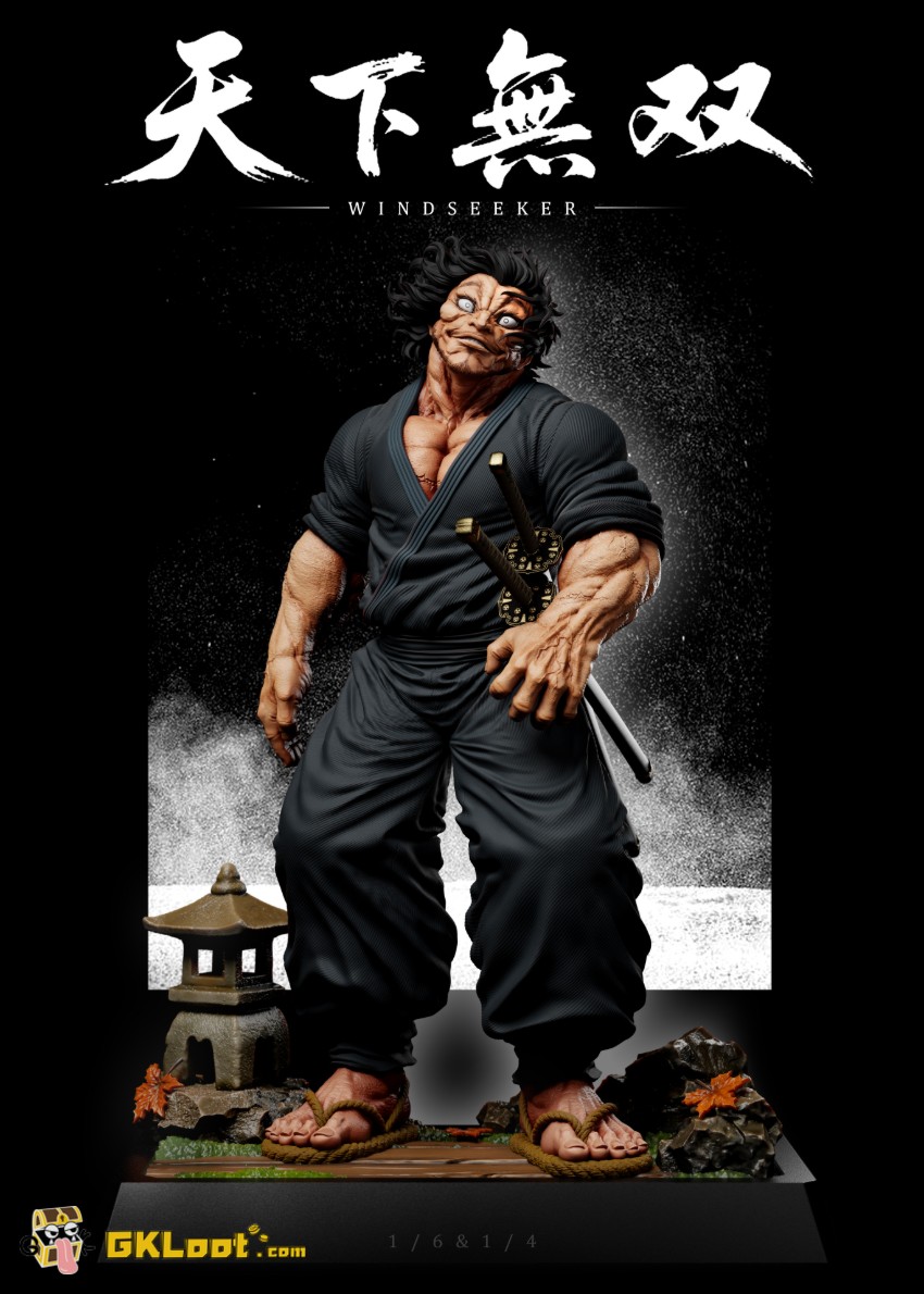 Windseeker Studio Baki the Grappler Musashi Miyamoto Statue - View 3 Windseeker Studio Baki the Grappler Musashi Miyamoto Statue - View 3