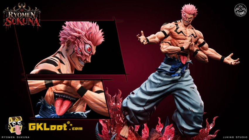 JJking Studio 1/6 Jujutsu Kaisen Ryomen Sukuna Statue - View 6 JJking Studio 1/6 Jujutsu Kaisen Ryomen Sukuna Statue - View 6
