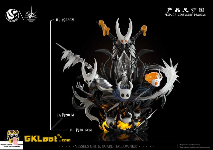 Stone Custom & Radiance Studio Hollow Knight Vessel Family Statue w/ LED - View 9 Stone Custom & Radiance Studio Hollow Knight Vessel Family Statue w/ LED - View 9