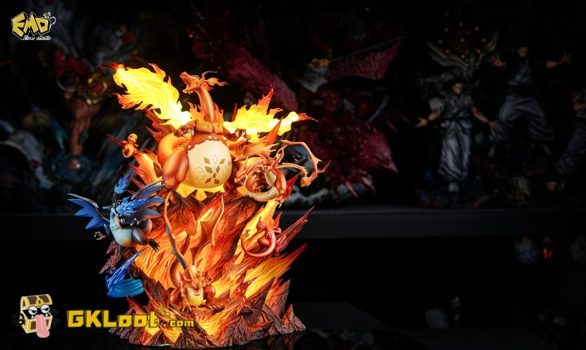 EMO Studio Pokémon Charizard Statue w/ LED - View 1 EMO Studio Pokémon Charizard Statue w/ LED - View 1