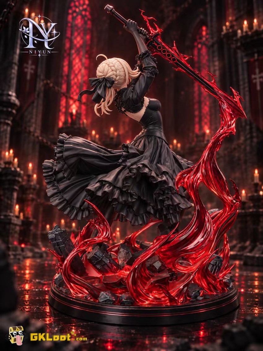 NIYUN Studio 1/6 Fate Saber Alter Statue w/ LED - View 6 NIYUN Studio 1/6 Fate Saber Alter Statue w/ LED - View 6