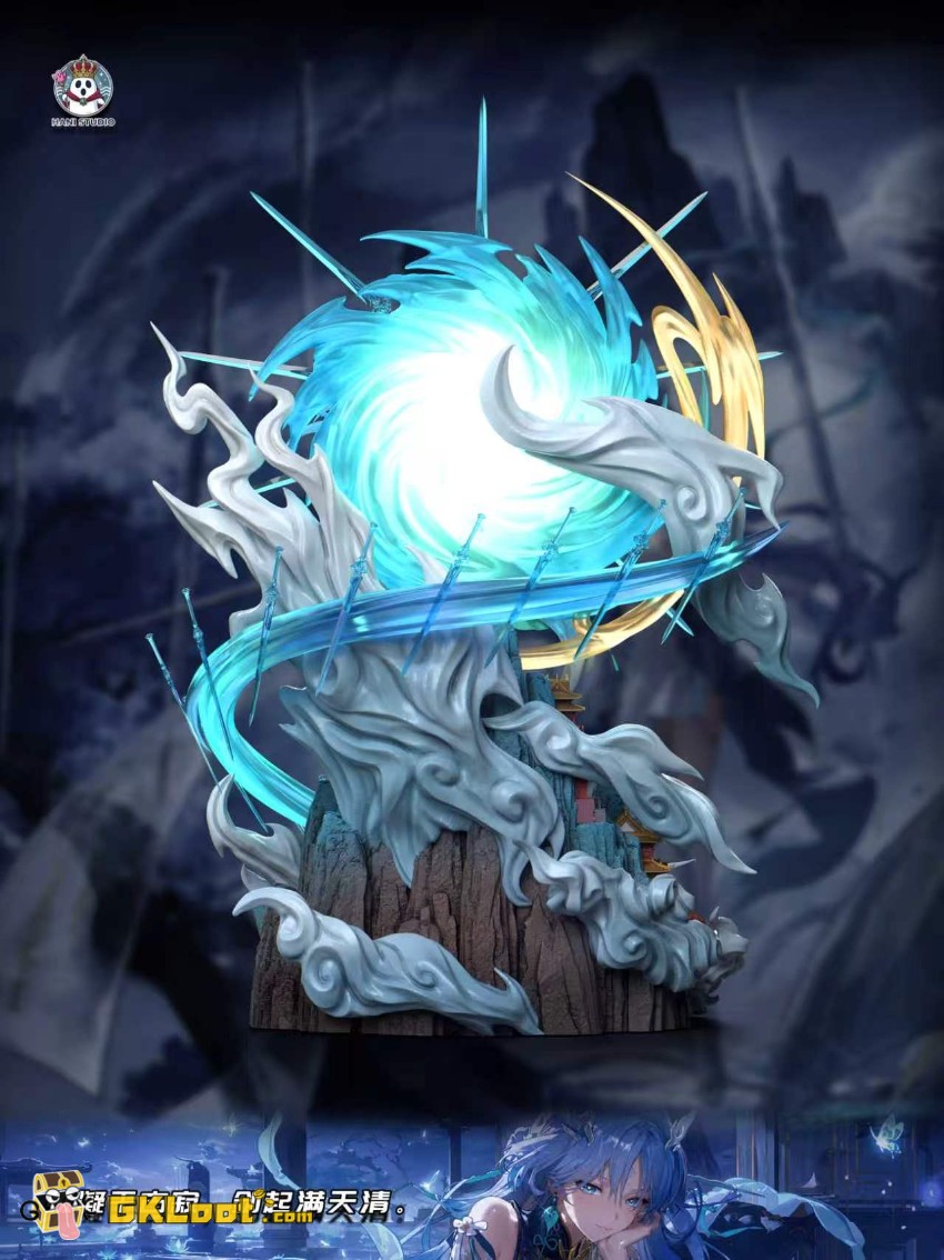 HANI Studio 1/6 Wuthering Waves Qingxiao Statue w/ LED - View 4 HANI Studio 1/6 Wuthering Waves Qingxiao Statue w/ LED - View 4