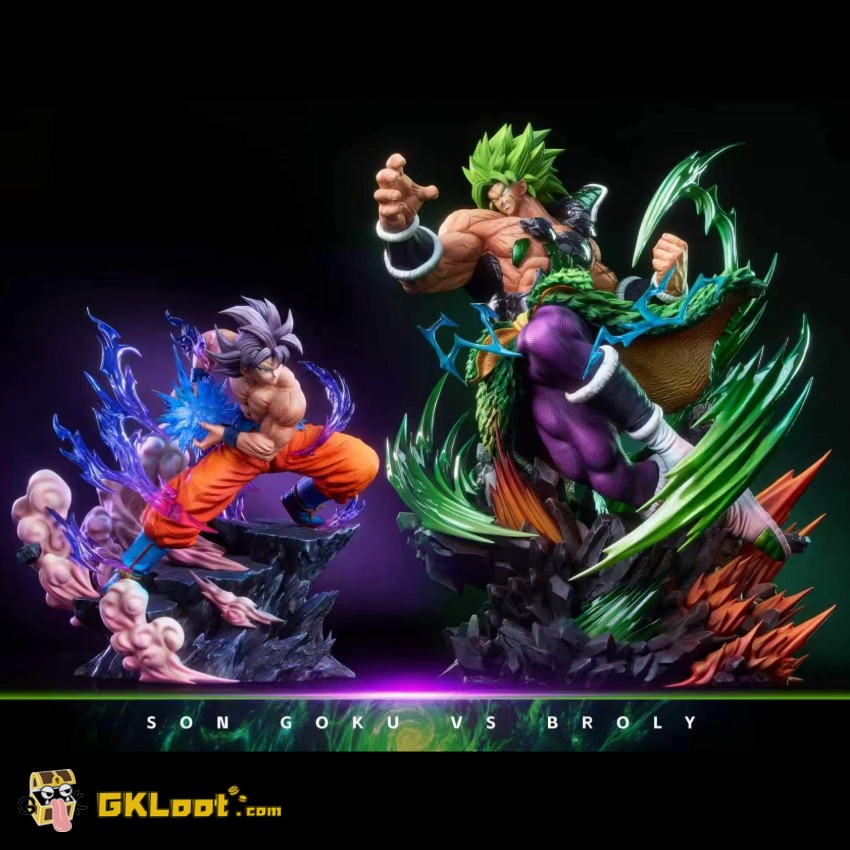 Saiyan Forge Studio 1/6 Dragon Ball Son Goku & Broly Statue - View 1 Saiyan Forge Studio 1/6 Dragon Ball Son Goku & Broly Statue - View 1