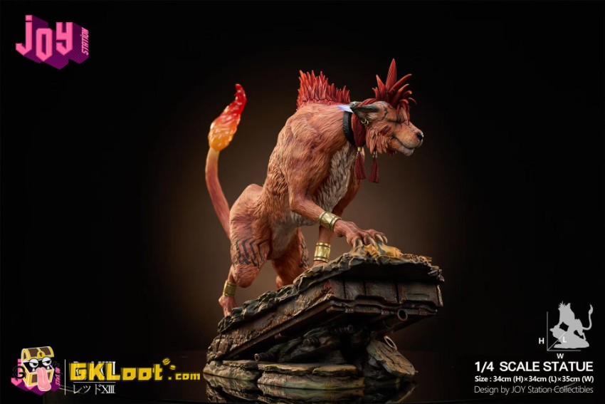 Joy Station Studio 1/4 Final Fantasy VII Red XIII Statue w/ LED - View 8 Joy Station Studio 1/4 Final Fantasy VII Red XIII Statue w/ LED - View 8