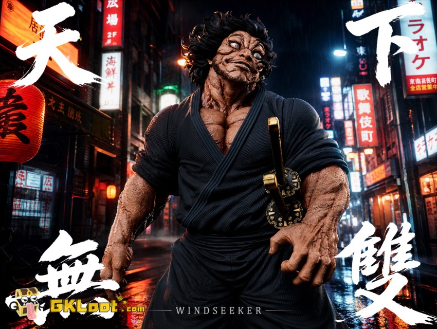 Windseeker Studio Baki the Grappler Musashi Miyamoto Statue - View 5 Windseeker Studio Baki the Grappler Musashi Miyamoto Statue - View 5