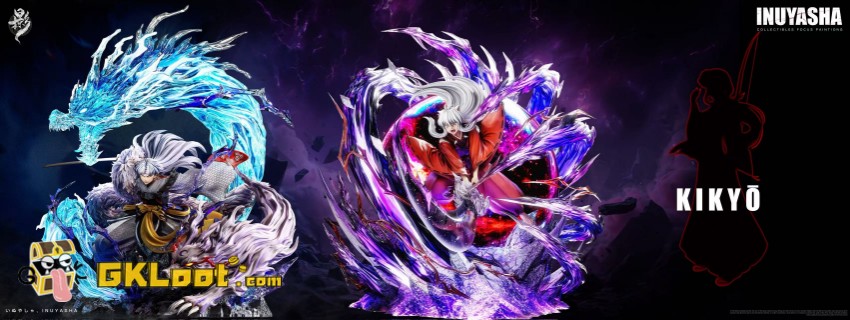 Lue Ying Studio Inuyasha Inuyasha Statue w/ LED - View 2 Lue Ying Studio Inuyasha Inuyasha Statue w/ LED - View 2