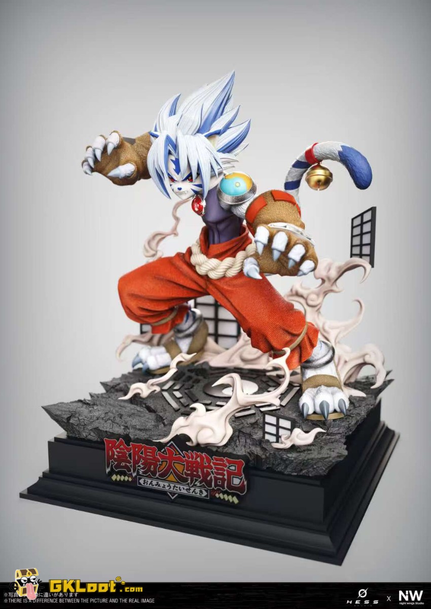 Hess & Night Wings Studio Onmyo Taisenki White Tiger Kogenta Statue - View 5 Hess & Night Wings Studio Onmyo Taisenki White Tiger Kogenta Statue - View 5
