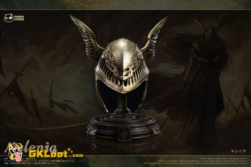 Panda Studio 1/1 Elden Ring Malenia Helmet Statue - View 3 Panda Studio 1/1 Elden Ring Malenia Helmet Statue - View 3