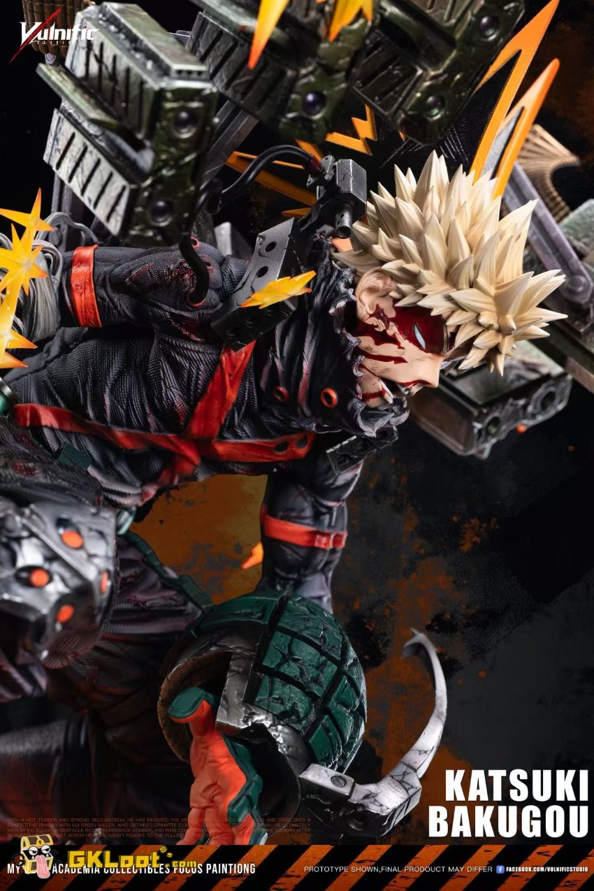 Aulnific Studio My Hero Academia Katsuki Bakugo Statue w/ LED - View 12 Aulnific Studio My Hero Academia Katsuki Bakugo Statue w/ LED - View 12